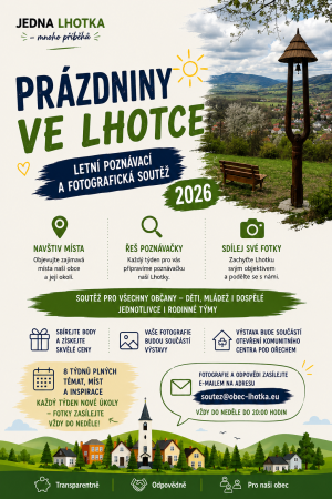 ???? PRÁZDNINY VE LHOTCE 2026 STARTUJÍ! 1